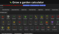 Grow A Garden Calculator background
