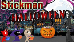 Stickman Halloween Survive background