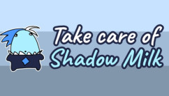 Take Care of Your Own Shadow Milk background